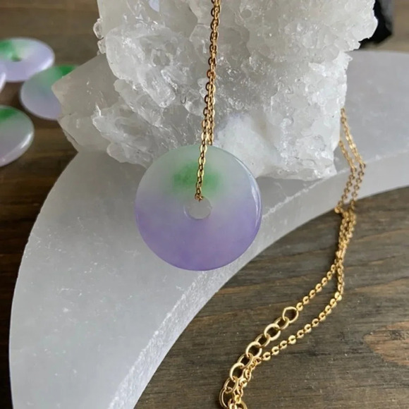 Alquimia Gold and Purple Necklace - Picture 1 of 5